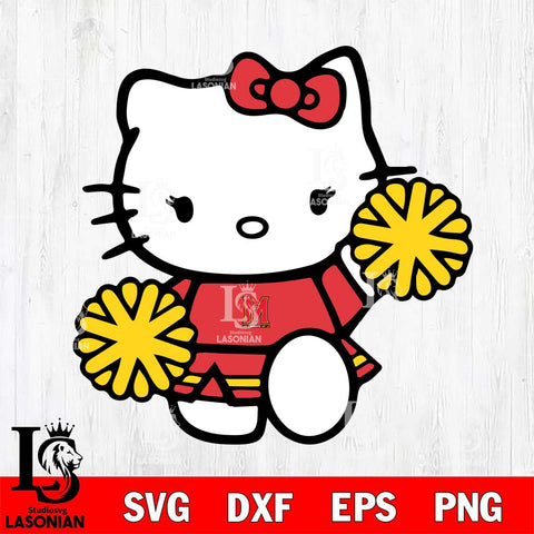 Maryland Terrapins Hello Kitty sport 4 Svg Eps Dxf Png File, NCAA svg, Digital Download, Instant Download