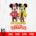 Maryland Terrapins Mickey Minnie Mouse Football Svg Eps Dxf Png File, NCAA svg , File Cut , Digital Download , Instant Download, Cut Svg Files