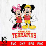 Maryland Terrapins Mickey Minnie Mouse Sport Svg Eps Dxf Png File, NCAA svg , File Cut , Digital Download , Instant Download, Cut Svg Files