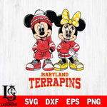 Maryland Terrapins Mickey Minnie Rugby Hoodie Svg Eps Dxf Png File, NCAA svg , File Cut , Digital Download , Instant Download, Cut Svg Files