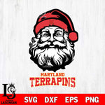 Maryland Terrapins Santa Claus Christmas Svg dxf eps png pdf file,NCAA svg,Digital Download,Cricut file