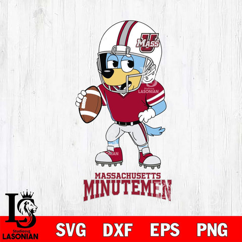 Massachusetts Minutemen Bluey rugby Svg Eps Dxf Png File, Digital Download ,Instant Download, Cricut File