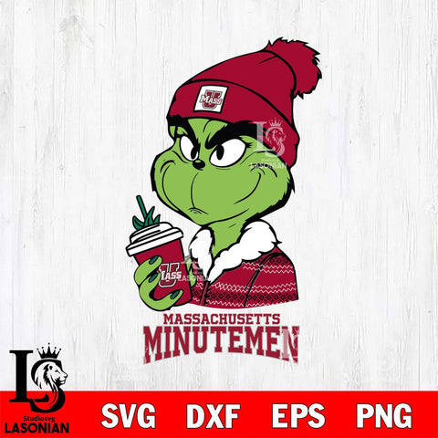 Massachusetts Minutemen Boujee Grinch Christmas Cut Files Cricut, Svg Dxf Eps Png file, Digital download , Silhouette