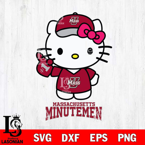 Massachusetts Minutemen Hello Kitty Best Fan Svg Eps Dxf Png File, Digital Download, Instant Download