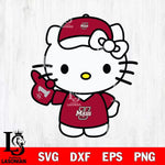 Massachusetts Minutemen Hello Kitty sport 5 Svg Eps Dxf Png File, NCAA svg, Digital Download, Instant Download