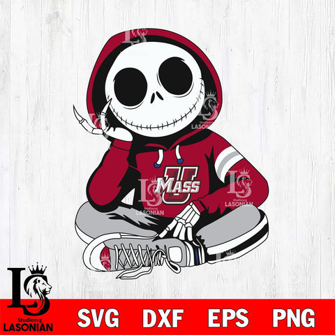 Massachusetts Minutemen Jack Skellington halloween Svg Eps Dxf Png File, NCAA svg, Digital Download, Instant Download