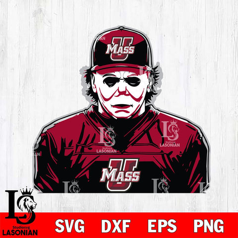 Massachusetts Minutemen Michael Myers Horror Halloween Svg Eps Dxf Png File, NCAA svg, Digital Download, Instant Download