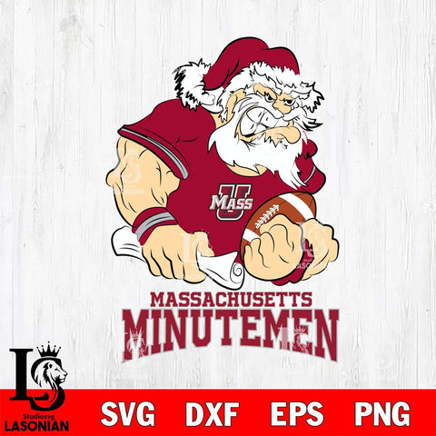 Massachusetts Minutemen Santa Claus Angry Svg dxf eps png pdf file,NCAA svg,Digital Download,Cricut file