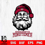 Massachusetts Minutemen Santa Claus Christmas Svg dxf eps png pdf file,NCAA svg,Digital Download,Cricut file