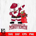 Massachusetts Minutemen Santa Dabbing Christmas Svg dxf eps png pdf file,NCAA svg,Digital Download,Cricut file