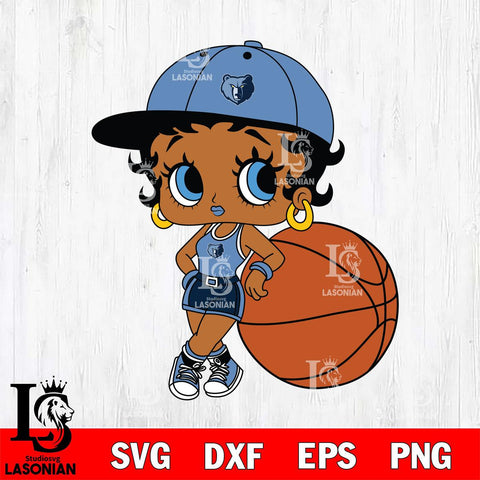 Memphis Grizzlies Betty Boop NBA 10 Svg Eps Dxf Png File, NBA svg, Digital Download, Instant Download