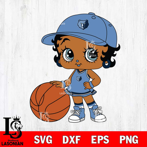 Memphis Grizzlies Betty Boop NBA 11 Svg Eps Dxf Png File, NBA svg, Digital Download, Instant Download