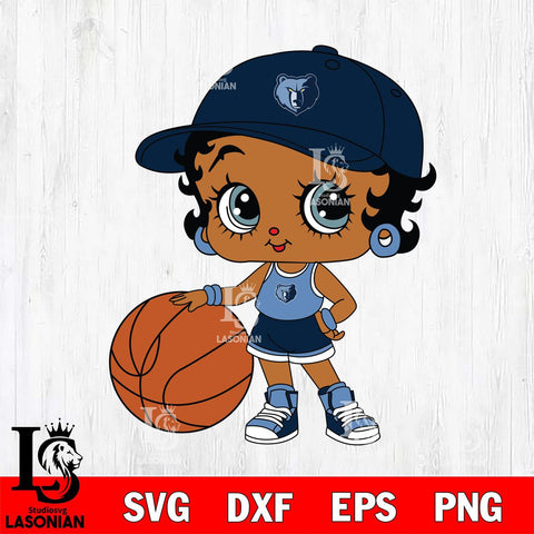 Memphis Grizzlies Betty Boop NBA 12 Svg Eps Dxf Png File, NBA svg, Digital Download, Instant Download