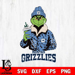 Memphis Grizzlies Grinch Christmas Cut Files Cricut, Svg Dxf Eps Png file , Silhouette