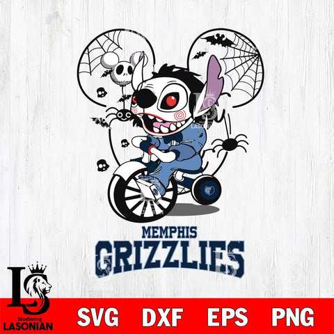 Memphis Grizzlies Stitch Jigsaws Halloween Svg Eps Dxf Png File, Digital Download, Instant Download