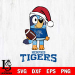 Memphis Tigers Bluey Christmas Svg Eps Dxf Png File, Digital Download