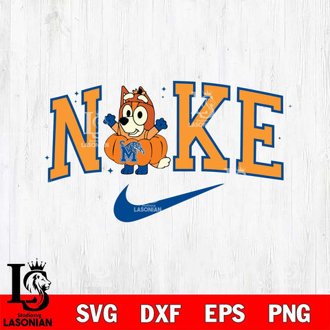 Memphis Tigers Bluey Halloween Nike NCAA Svg Eps Dxf Png File, Digital Download, Instant Download