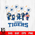 Memphis Tigers Bluey Halloween Spooky Svg Eps Dxf Png File, Digital Download, Instant Download