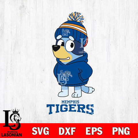 Memphis Tigers Bluey Hoodie rugby Svg Eps Dxf Png File, Digital Download ,Instant Download, Cricut File