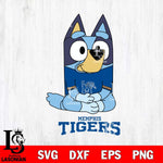 Memphis Tigers Bluey Styles Football Svg Eps Dxf Png File,NCAA Svg Files,Bluey svg ,Digital Download ,Instant Download, Cricut File