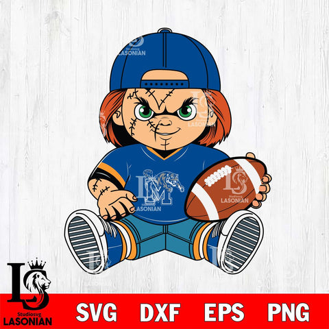 Memphis Tigers Chucky Horror 3 Svg Eps Dxf Png File, NCAA svg, Digital Download, Instant Download