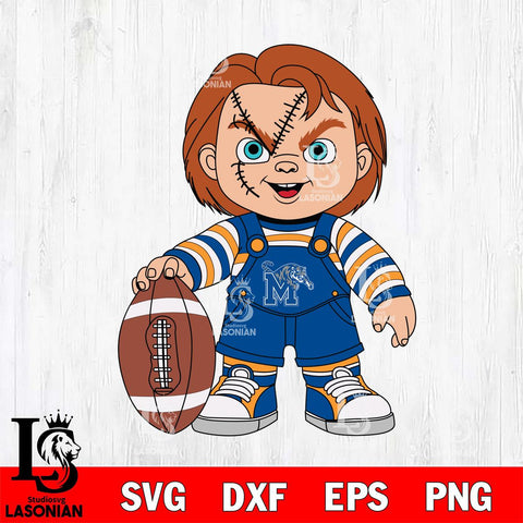 Memphis Tigers Chucky Horror 7 Svg Eps Dxf Png File, NCAA svg, Digital Download, Instant Download