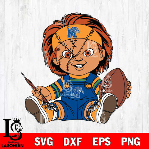 Memphis Tigers Chucky Horror 9 Svg Eps Dxf Png File, NCAA svg, Digital Download, Instant Download