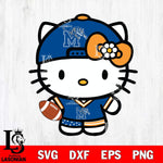 Memphis Tigers Cute Hello Kitty Football 10 Svg Eps Dxf Png File, NCAA svg, Digital Download, Instant Download