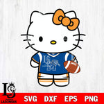 Memphis Tigers Cute Hello Kitty Football 8 Svg Eps Dxf Png File, NCAA svg, Digital Download, Instant Download