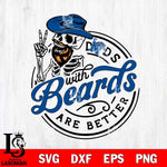 Memphis Tigers Dad With Beard Are Better Svg Eps Dxf Png File, Digital Download, Instant Download