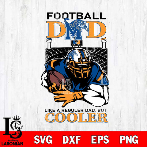 Memphis Tigers Football Dad Cooler Svg Eps Dxf Png File, Digital Download, Instant Download