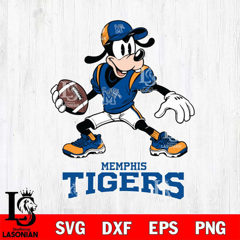 Memphis Tigers Goofy Disney, Svg Eps Dxf Png File, Digital Download