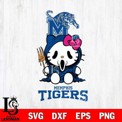 Memphis Tigers Hello Kitty Horror 4 Svg Eps Dxf Png File, Digital Download