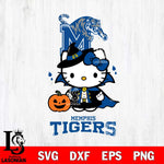 Memphis Tigers Hello Kitty Horror 9 Svg Eps Dxf Png File, Digital Download