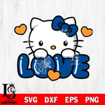 Memphis Tigers Hello Kitty Love Svg Eps Dxf Png File, Digital Download, Instant Download