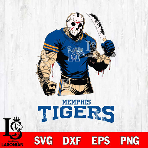 Memphis Tigers Jason Voorhees Svg Eps Dxf Png File, Digital Download