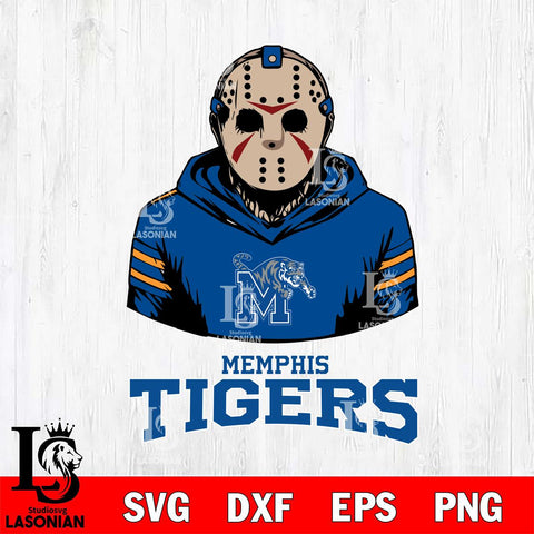 Memphis Tigers Jason Voorhees 4 Svg Eps Dxf Png File, Digital Download