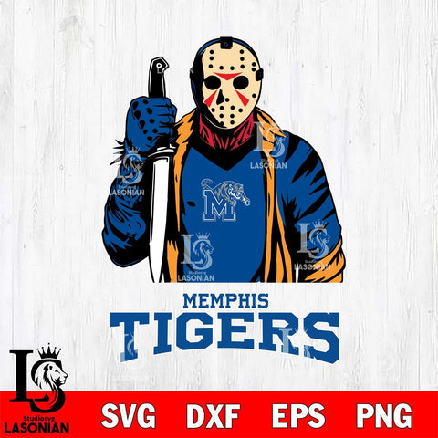 Memphis Tigers Jason Voorhees 6 Svg Eps Dxf Png File, Digital Download