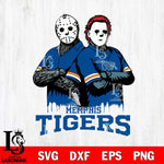 Memphis Tigers Jason Voorhees 8 Svg Eps Dxf Png File, Digital Download