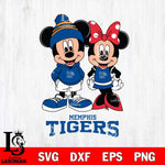 Memphis Tigers Mickey Minnie Mouse Cute Football Svg Eps Dxf Png File, NCAA svg , File Cut , Digital Download , Instant Download, Cut Svg Files