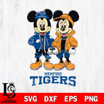 Memphis Tigers Mickey Minnie Mouse Football Svg Eps Dxf Png File, NCAA svg , File Cut , Digital Download , Instant Download, Cut Svg Files