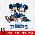 Memphis Tigers Mickey Minnie Mouse Football Sit Svg Eps Dxf Png File, NCAA svg , File Cut , Digital Download , Instant Download, Cut Svg Files