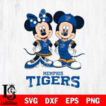 Memphis Tigers Mickey Minnie Mouse rugby ball Svg Eps Dxf Png File, NCAA svg , File Cut , Digital Download , Instant Download, Cut Svg Files