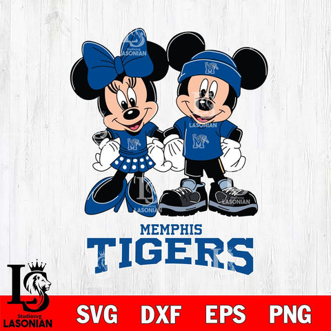 Memphis Tigers Mickey Minnie Rugby ball Svg Eps Dxf Png File, NCAA svg , File Cut , Digital Download , Instant Download, Cut Svg Files