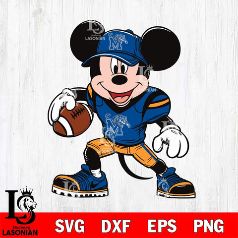 Memphis Tigers Mickey Mouse Svg Eps Dxf Png File, NCAA svg, Digital Download, Instant Download