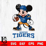 Memphis Tigers Mikey Mouse Disney, Svg Eps Dxf Png File, Digital Download