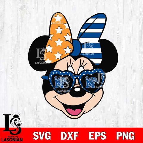 Memphis Tigers Minnie Mouse Love Svg Eps Dxf Png File, NCAA svg, Digital Download, Instant Download