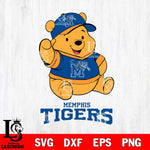 Memphis Tigers Pooh Bear Disney, Svg Eps Dxf Png File, Digital Download