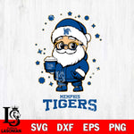 Memphis Tigers Santa Claus Coffe Svg dxf eps png pdf file,NCAA svg,Digital Download,Cricut file