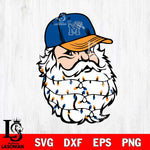 Memphis Tigers Santa Claus Face Svg dxf eps png pdf file,NCAA svg,Digital Download,Cricut file